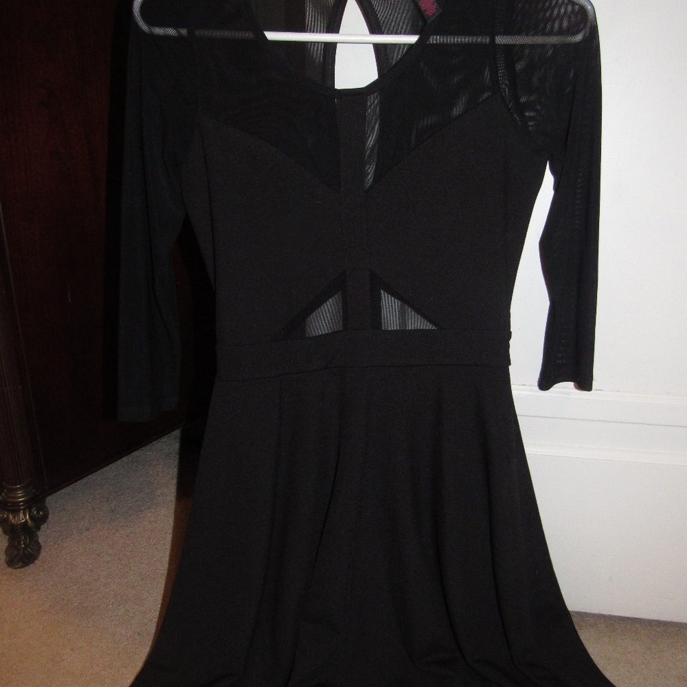 Black homecoming mesh dress